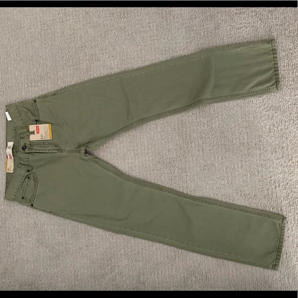 Brand new Light army green slightly tapered pants